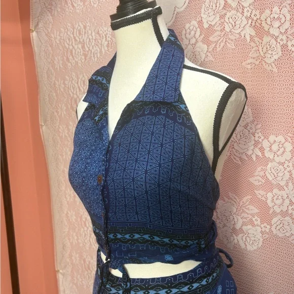 World Hawaiian Fashions Indigo Batik Set - Picture 3 of 13